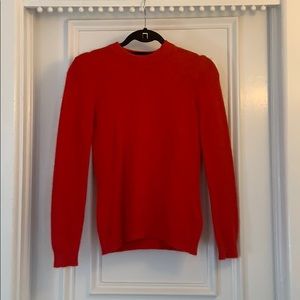 H&M red angora sweater